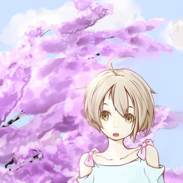 桜の下の少女╭(′▽`)╯