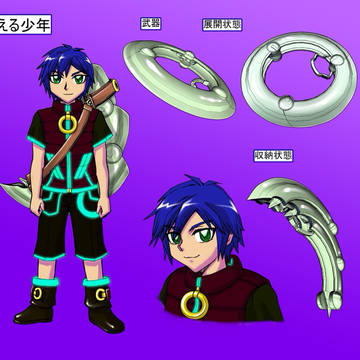 オリジナルキャラ絵 少年 「捌囲 鼎眞」
