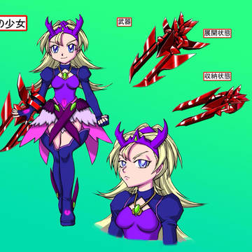 オリジナルキャラ絵 少女 「宵待 月満」