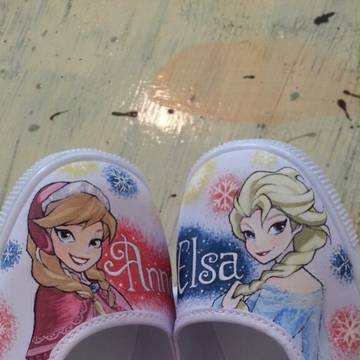 アナと雪の女王 手描き上履き
