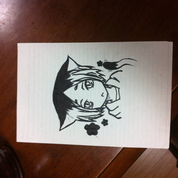 猫研磨描いてみた