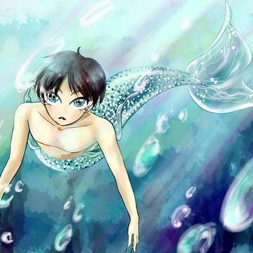 Merman!Eren