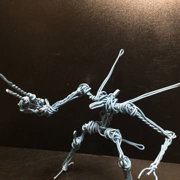 針金ロボット 青