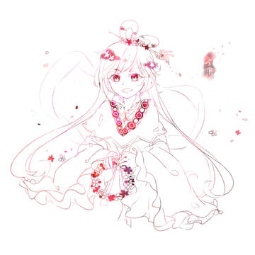 練紅玉線稿系【言果】