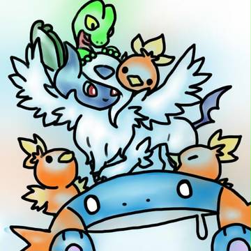 メガアブソルとルビサファ御三家