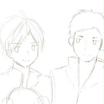 大菅線画らくがき