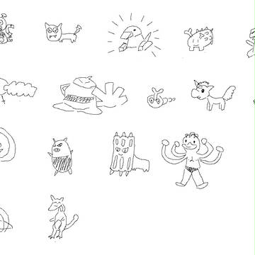 うろ覚えでポケモン描いた