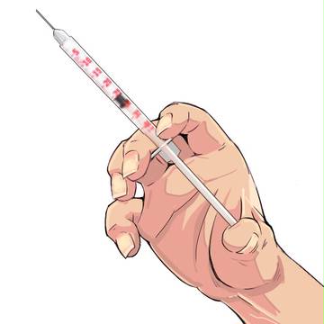 【コラ素材】注射器