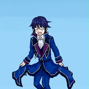 青の王が空中散歩してるだけの動画