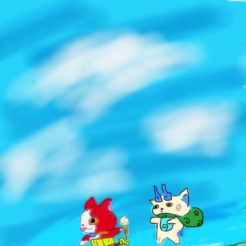 ジバニャンとコマさん