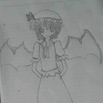 レミリアお嬢様を描いてみた