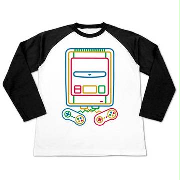 ポップアートスーパーファミコンの長袖ラグランTシャツ登場〜