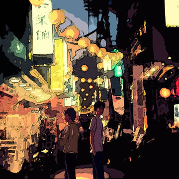 夜の散歩
