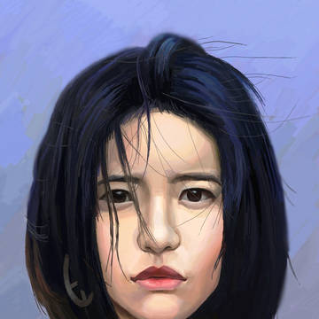 Girl in the wind