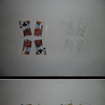 彩铅手绘扑克牌
