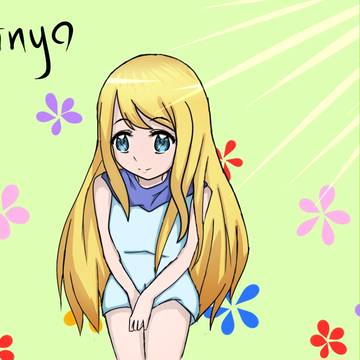 陽光下的少女