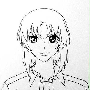 19歳一騎(線画)