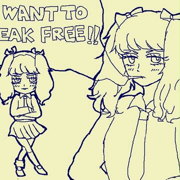 女王らくがき