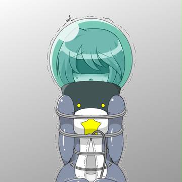 ケロンスーツ×拘束×電マ攻め
