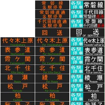常磐線209系 LED表示集