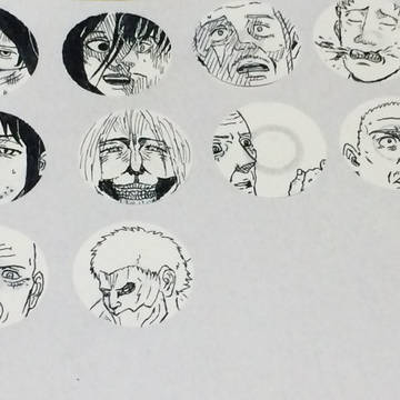 進撃の落書き