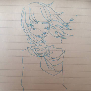 涙が流れて