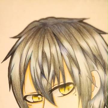 創作黒髪男子