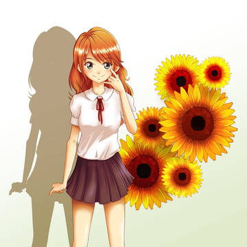 the sunflower girl