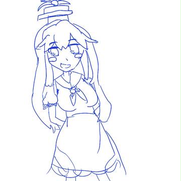 久しぶりに描いた慧音