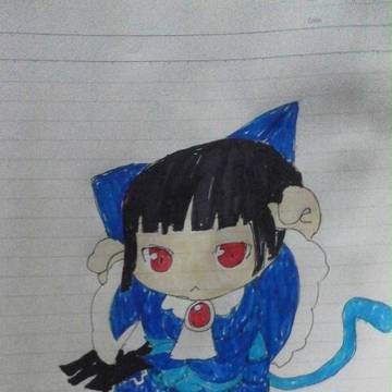 黒猫ならぬ青猫