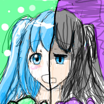 表と裏のパペット少女