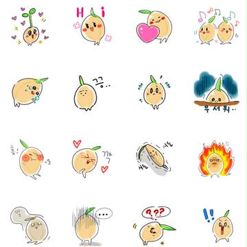 LINEスタンプ[赤ん坊の種子]販売開始しました。