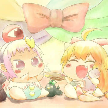 赤ちゃんさとりと赤ちゃんすいか