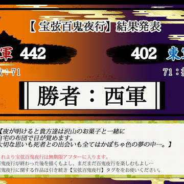 【宝弦の大合戦】宝弦百鬼夜行結果発表【公式】