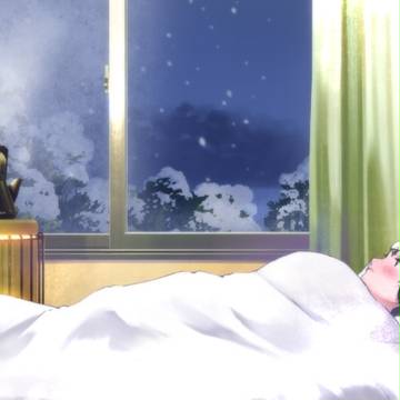 蒸気と雪の音
