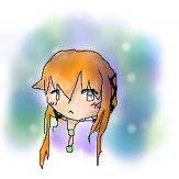 女の子と雪(？)
