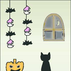 ハロウィンっぽいの描いてみました！