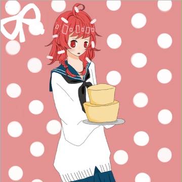 第一次板绘！学生妹flaky！！
