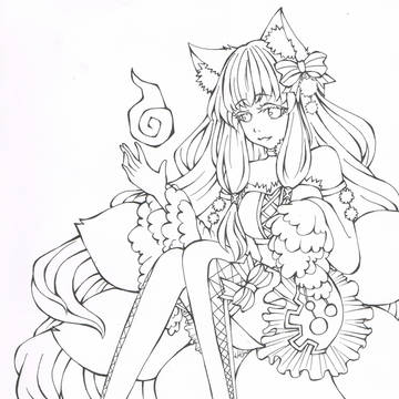 Marady six tail fox girl