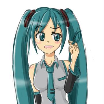 初音ミク（枝毛が気になる）