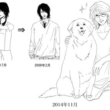 pixiv新旧デジ絵比較
