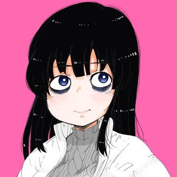 目の下にクマ子さん