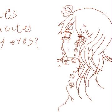 What's reflected in my eyes?