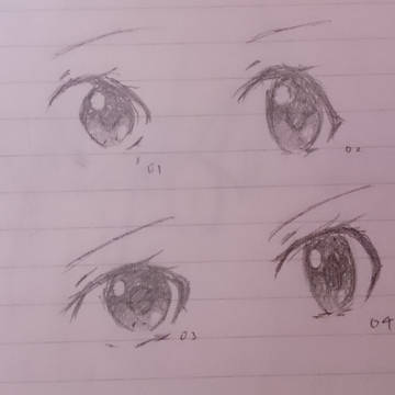 いろんな目を描いてみた