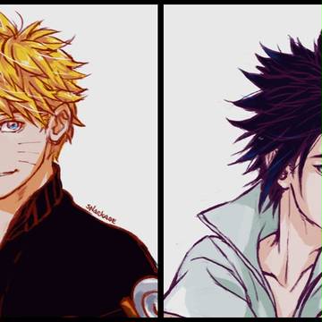 ナルト＆サスケ落書き