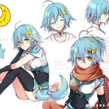 仕事で描いた子