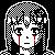 B&W red tears icon