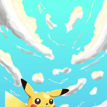 ピカチュウ in the sky