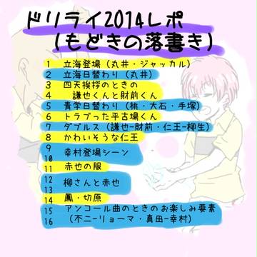 テニミュドリライ2014_11/15（昼）レポもどきの落書きなど