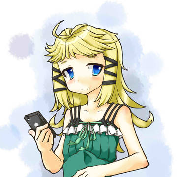 メールの返信を待ってるティナちゃん